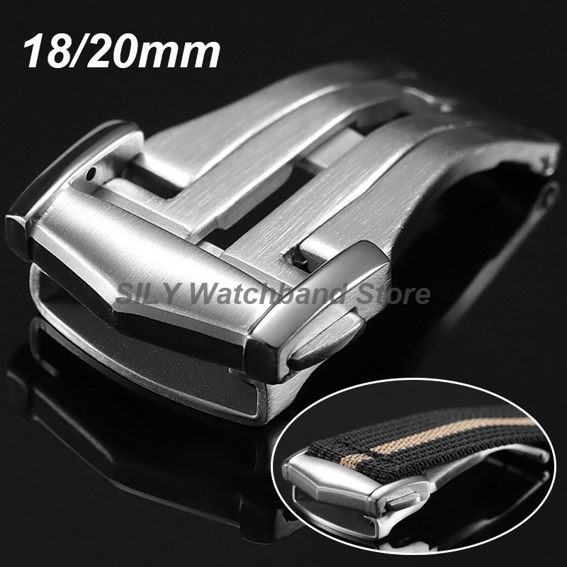 Replacement Watch Bracelet - Stainless Steel Deployment Clasp Matte Folding