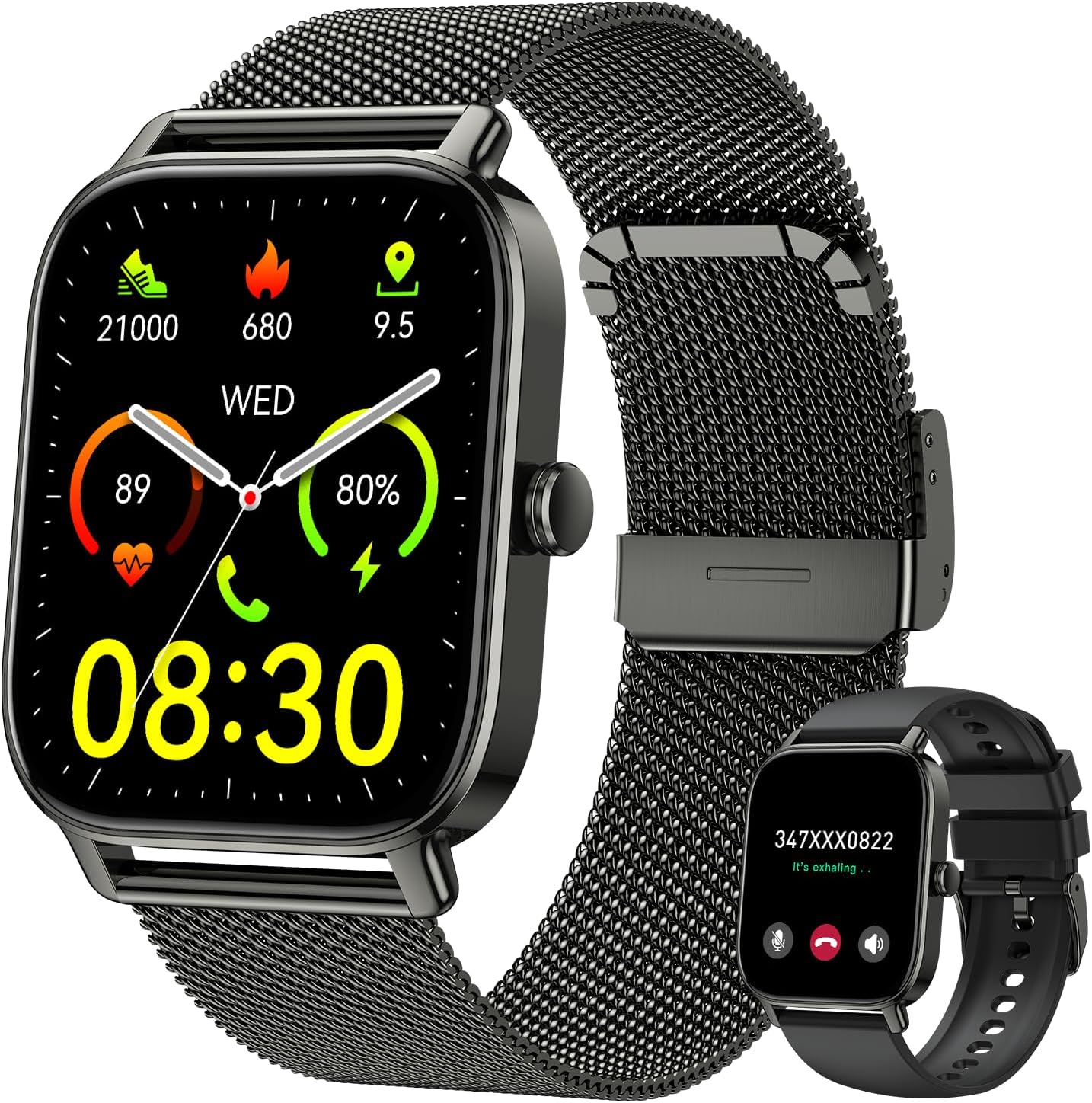 Smartwatch Sports Watches For Men - Waterproof Smart Watch for Men Women: