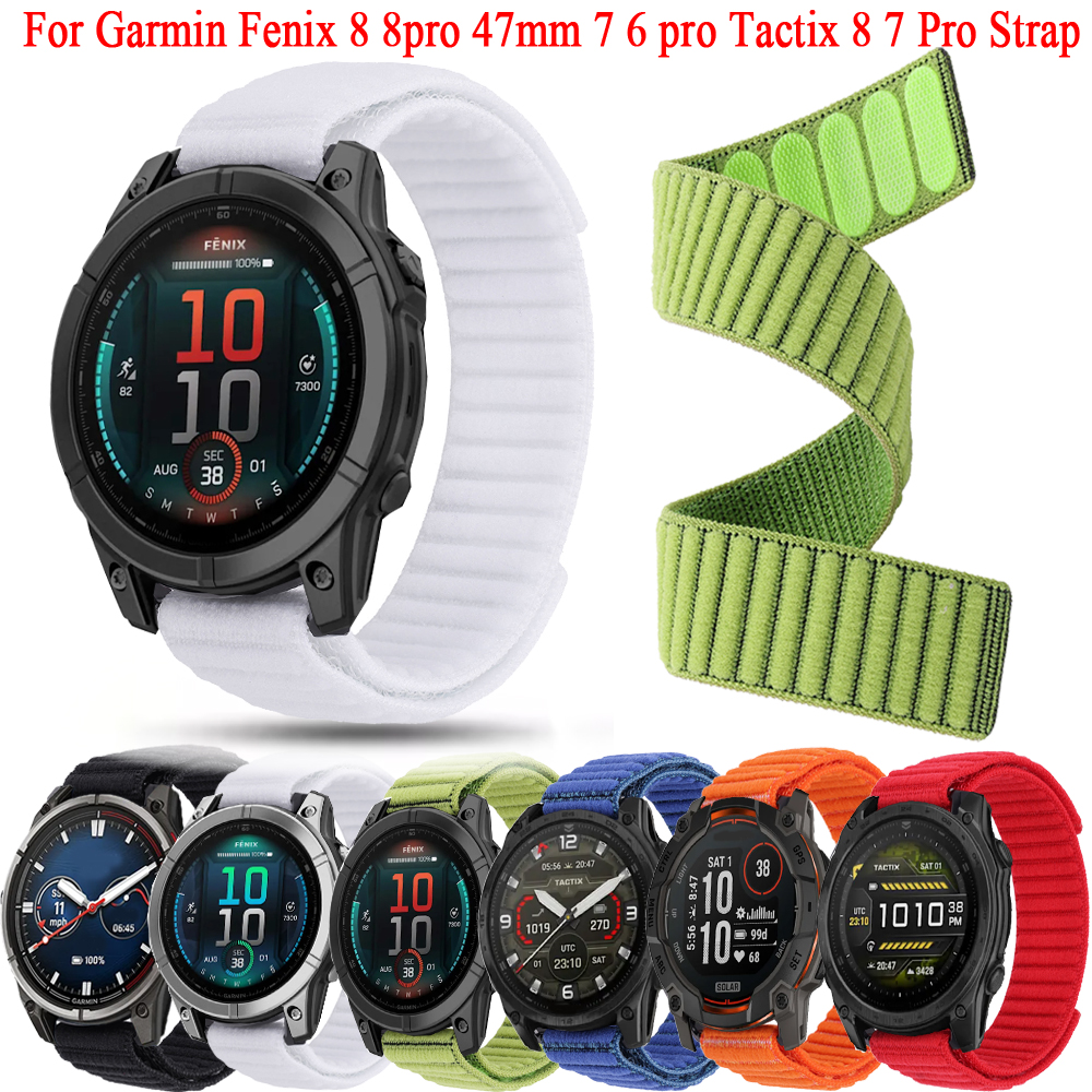 Solar Powered Watch - QuickFit 22mm Nylon Strap For Garmin