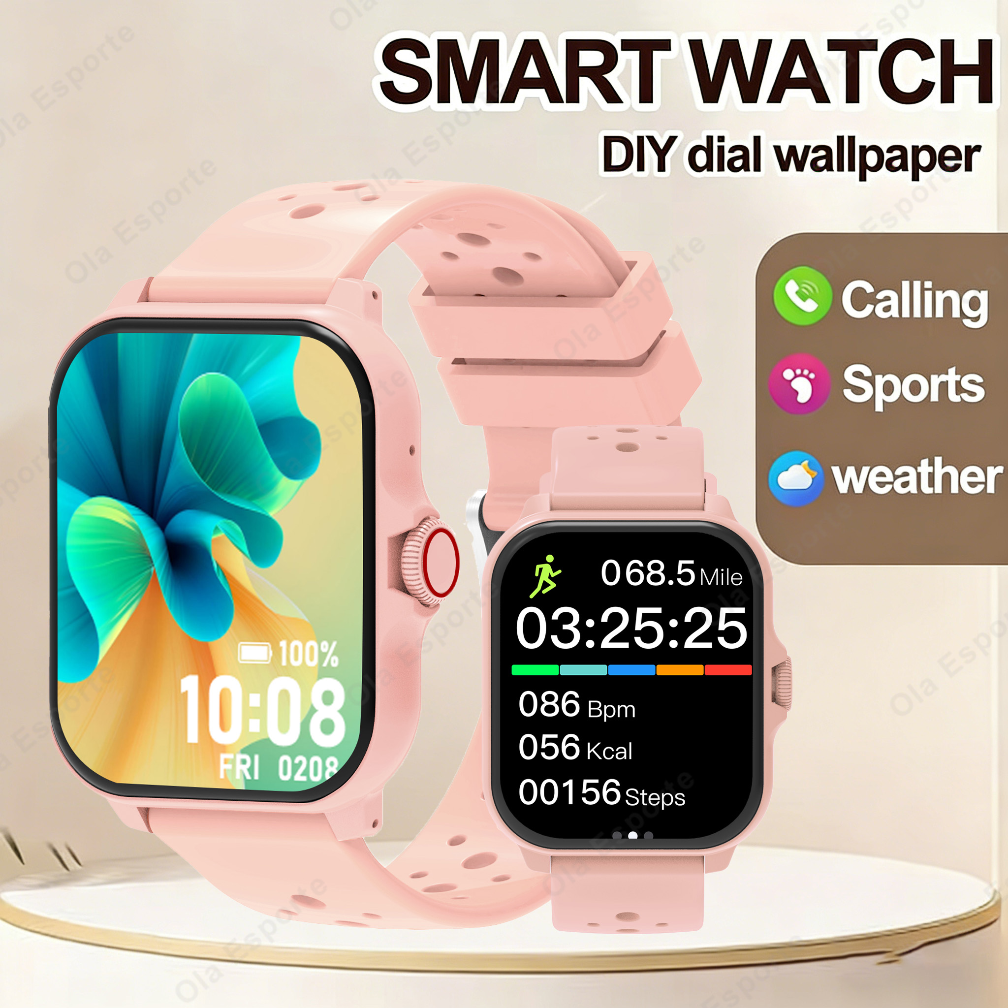 Smartwatch Iphone Watches For Women - Smart watch, wireless calling /dial, Various