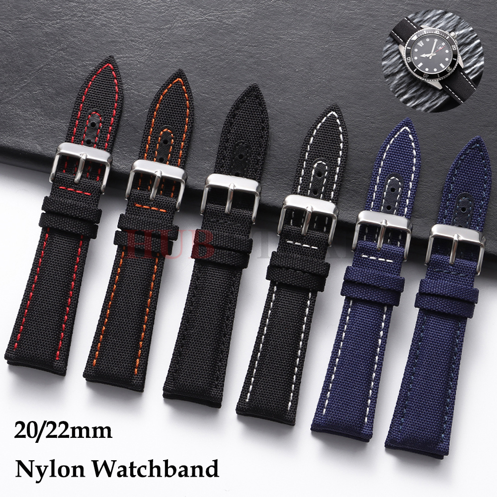 Smartwatch Premium Watches For Men - 20mm 22mm Nylon Genuine Cowhide Watch