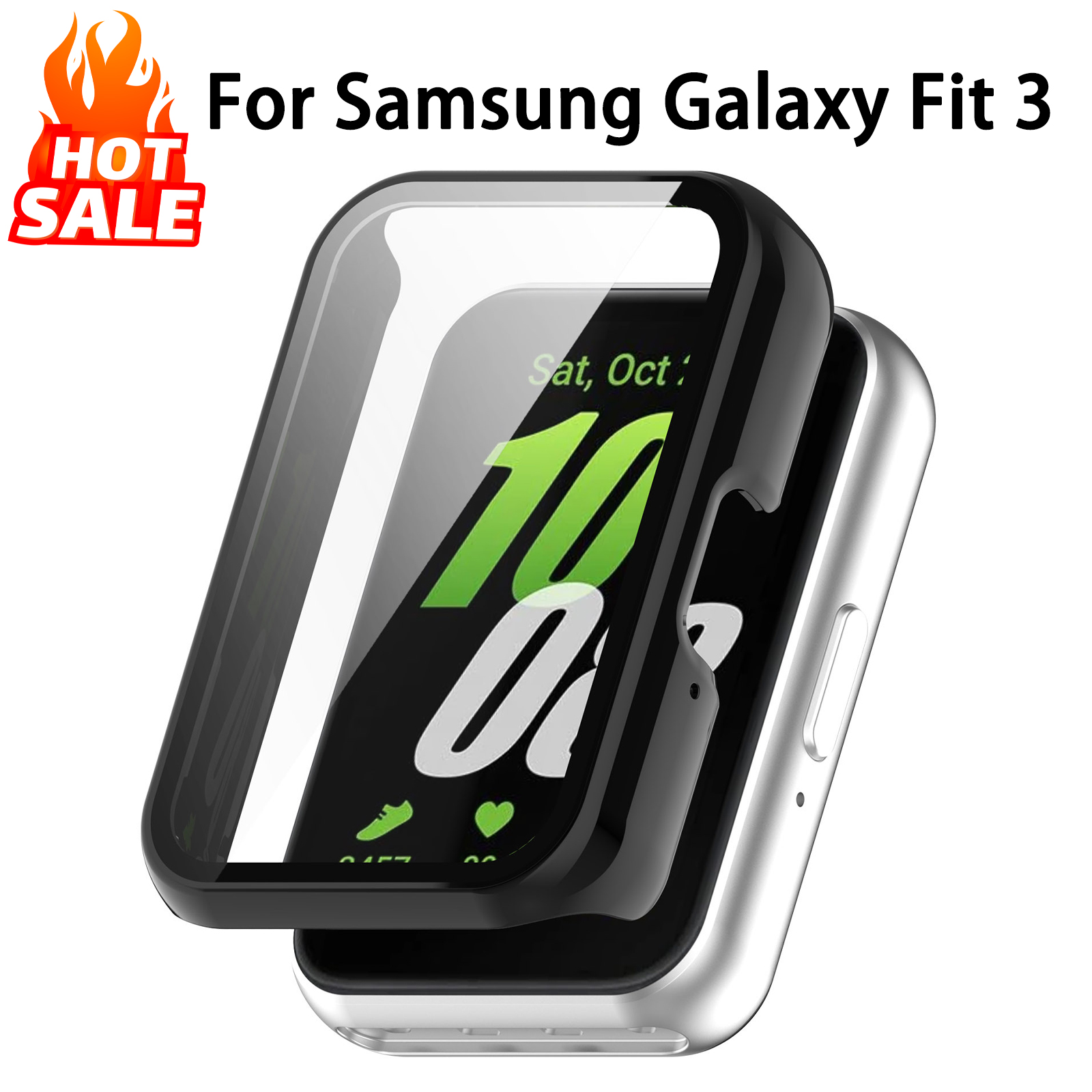 Watches Not Smartwatch - Glass+Case For Samsung Galaxy Fit 3