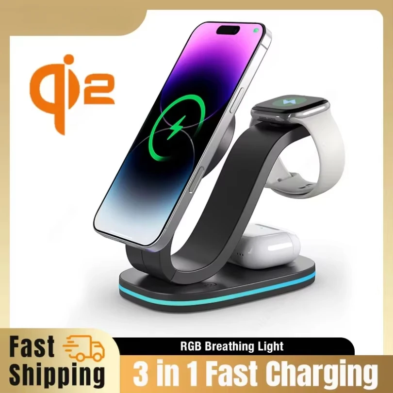 Smartwatch Apple Watch - qi2 3 in 1 Magnetic Wireless