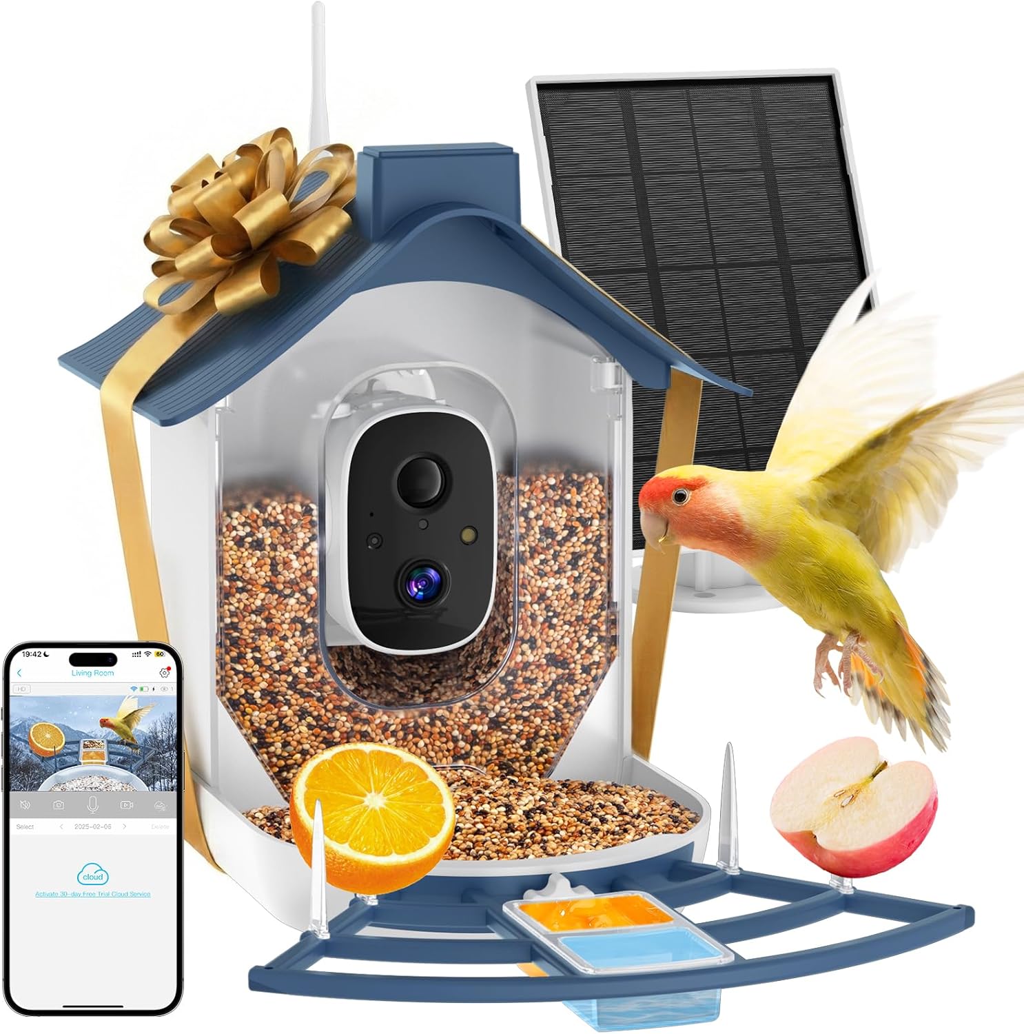 Solar Powered Watch - Smart Bird Feeder with Camera, Solar
