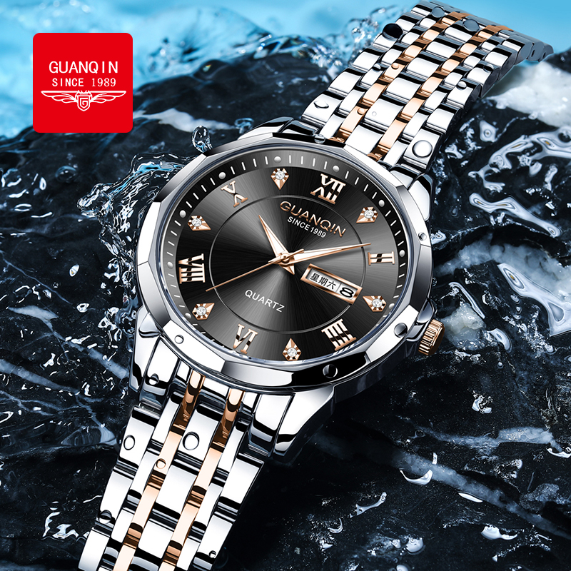Smartwatch Premium Watches For Men - GUANQIN Premium Men's Quartz Wristwatch Luxury
