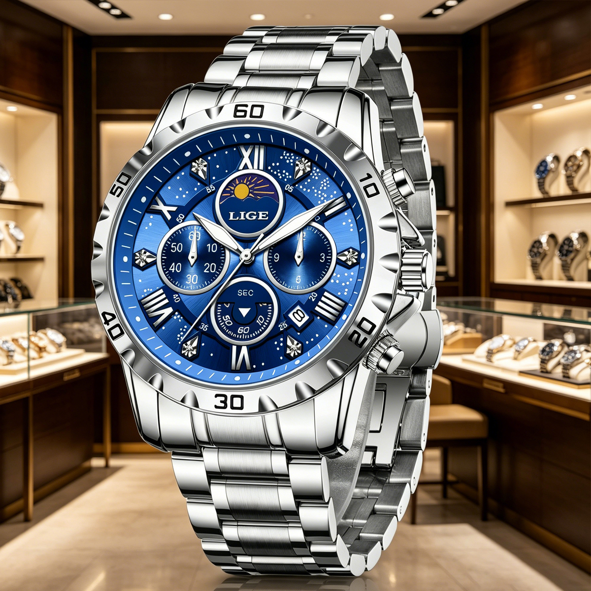 Smartwatch Sports Watches For Men - LIGE Luxury Watch for Man Quartz