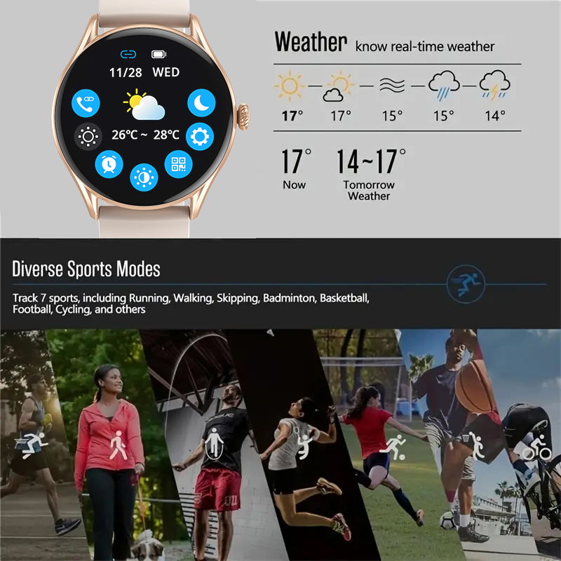 Aiweile AW19 Men Women Smart W - Smartwatch Iphone Watches For Women recensione e prezzo