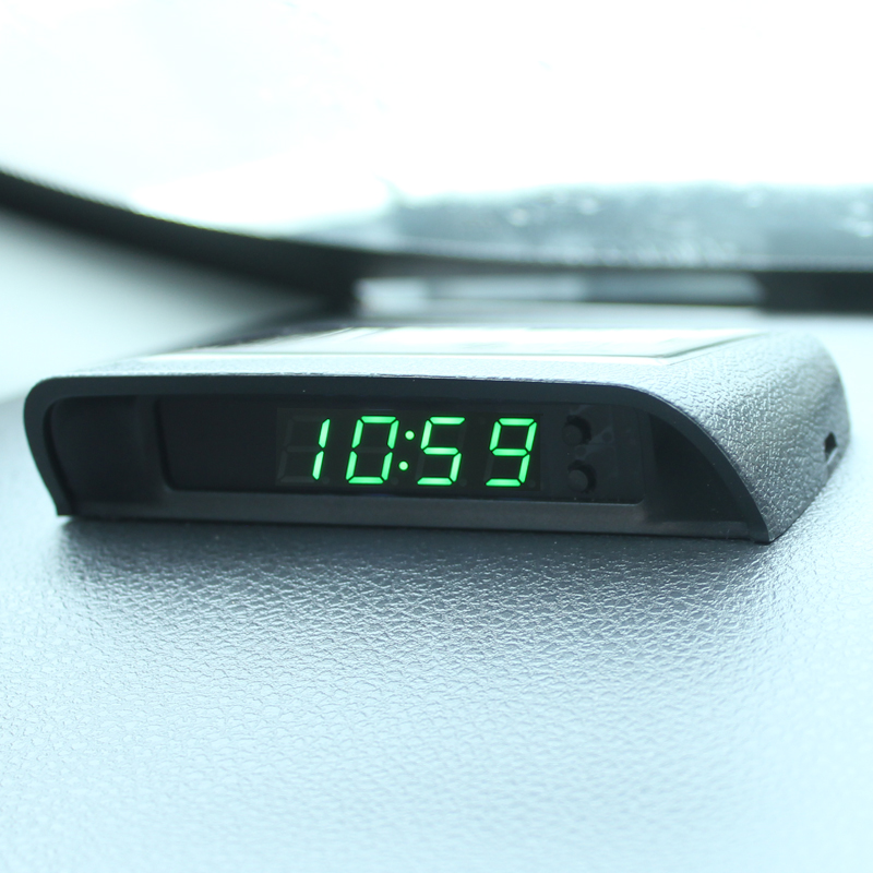 Solar Car Clock Thermometer Da - Solar Powered Watch recensione e prezzo