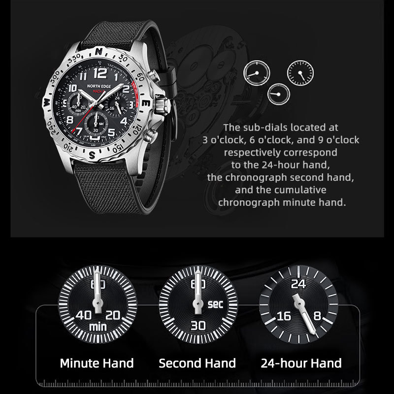 NORTH EDGE Men Watch Solar Pow - Smartwatch Premium Watches For Men recensione e prezzo