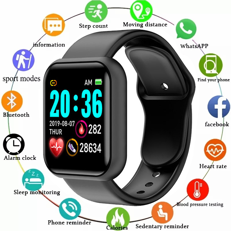 Y68 Smart Watch Men Women Hear - Watch Smart Y68 recensione e prezzo