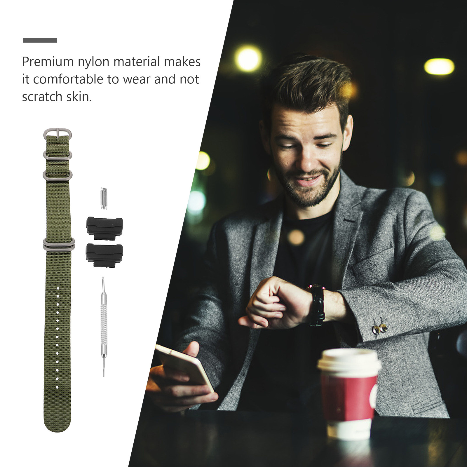 Sturdy Hypoallergenic Nylon Wa - Smartwatch Premium Watches For Men recensione e prezzo