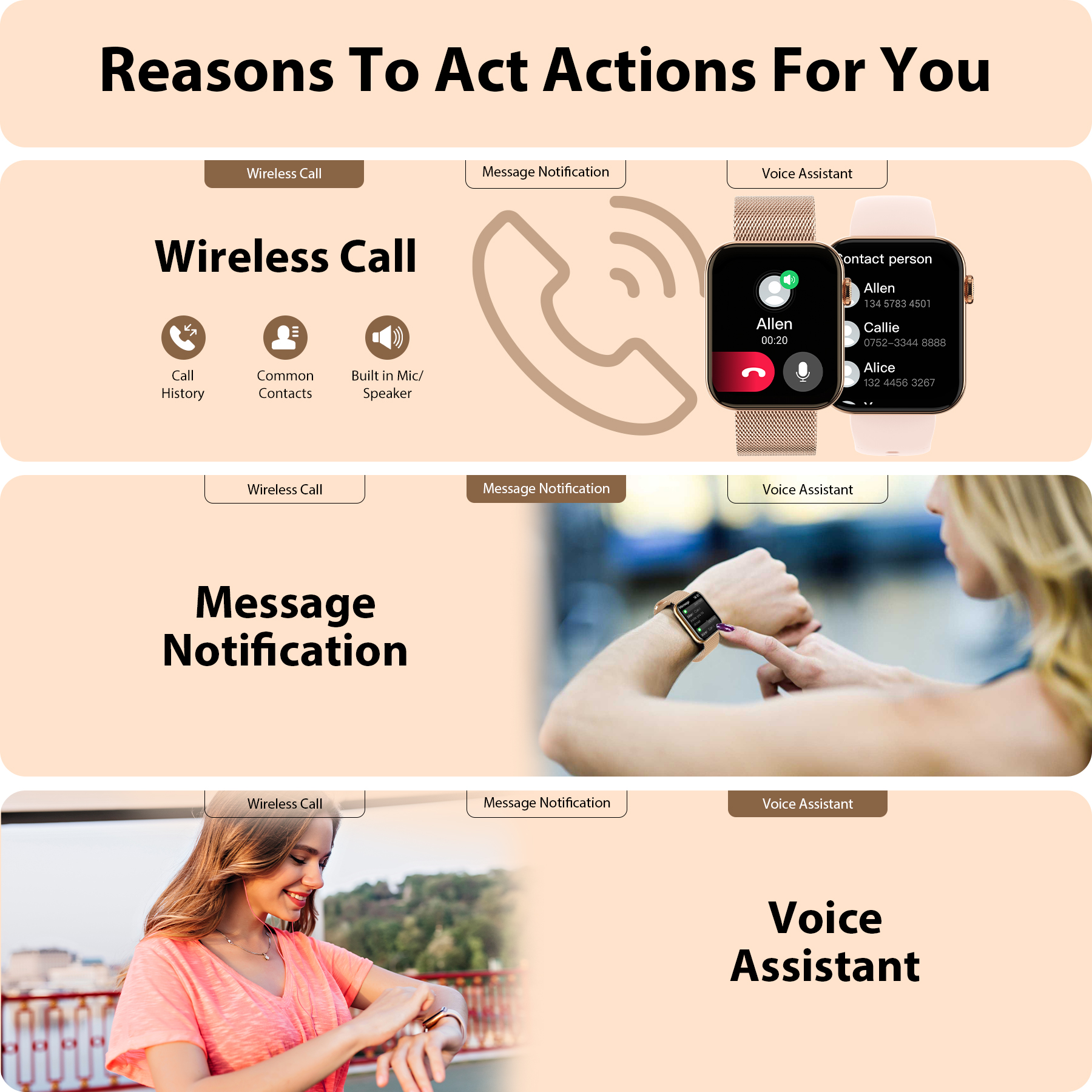 Smart Watch for Women/Men (Ans - Smartwatch Iphone Watches For Women recensione e prezzo
