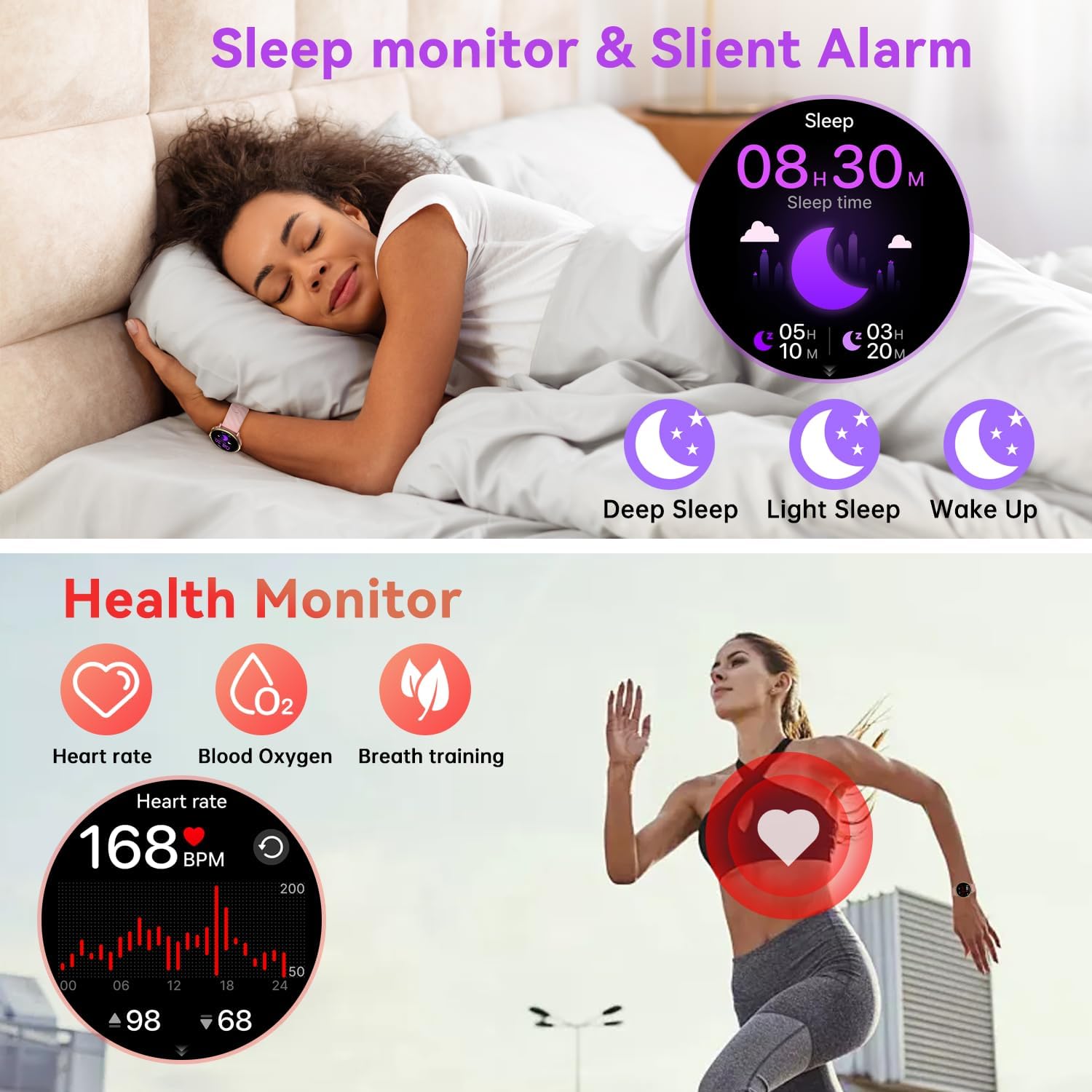 Smart Watch for Women & Men: F - Smartwatch Iphone Watches For Women recensione e prezzo