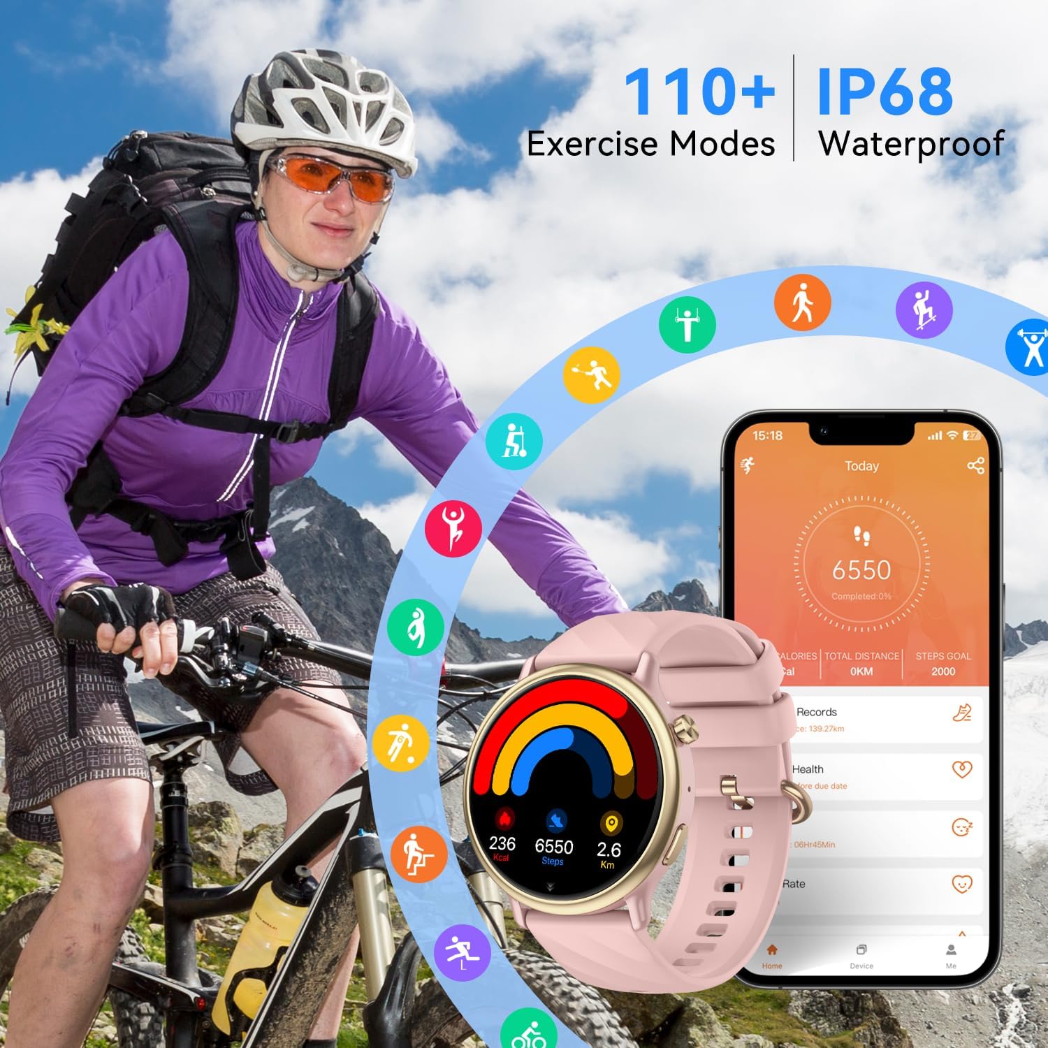 Smart Watch for Women & Men: F - Smartwatch Iphone Watches For Women recensione e prezzo
