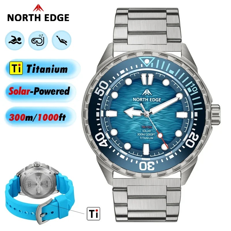 【Best-selling】 NORTH EDGE TRIT - Solar Powered Watch recensione e prezzo