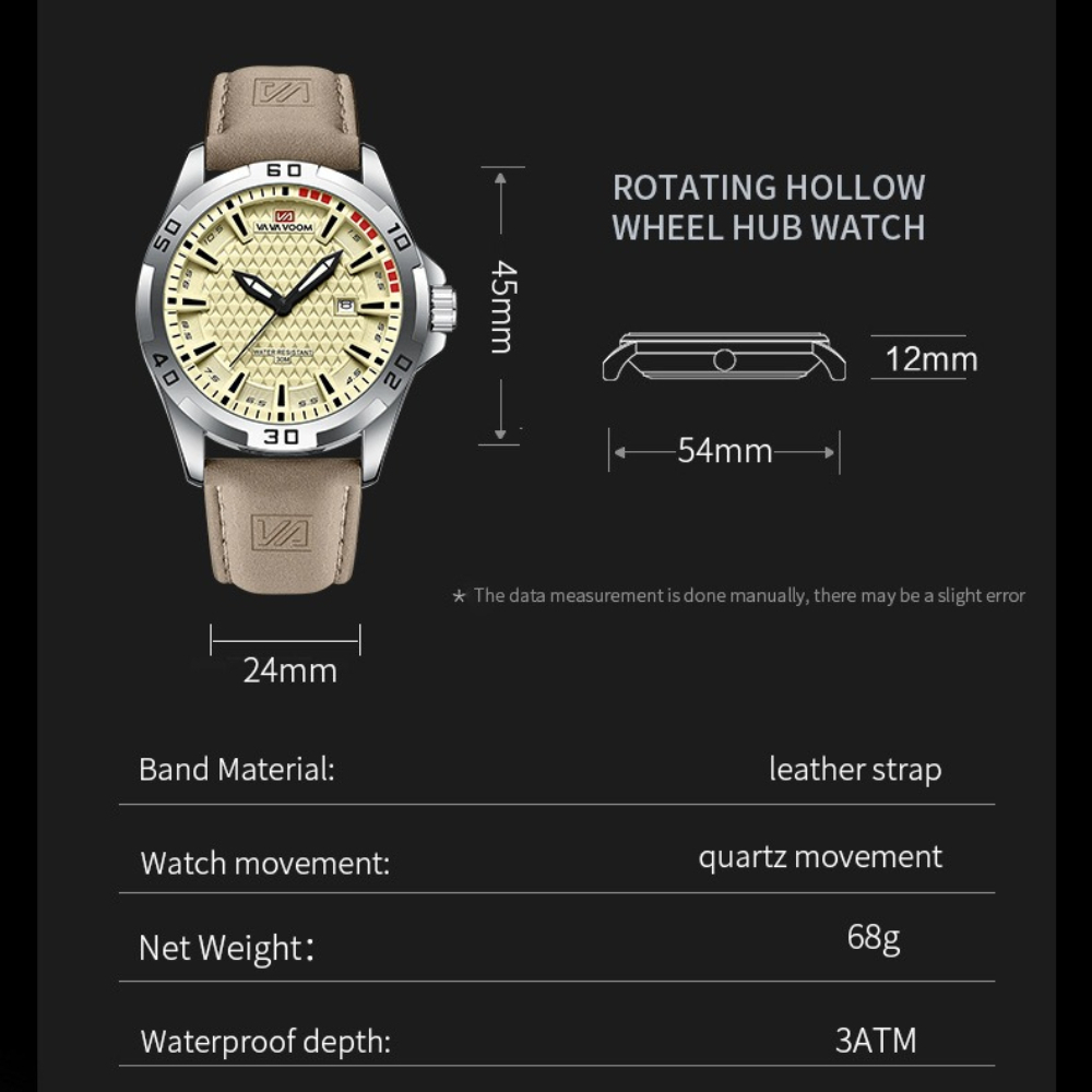 VAVAVOOM 2581 Large Dial Conce - Smartwatch Premium Watches For Men recensione e prezzo