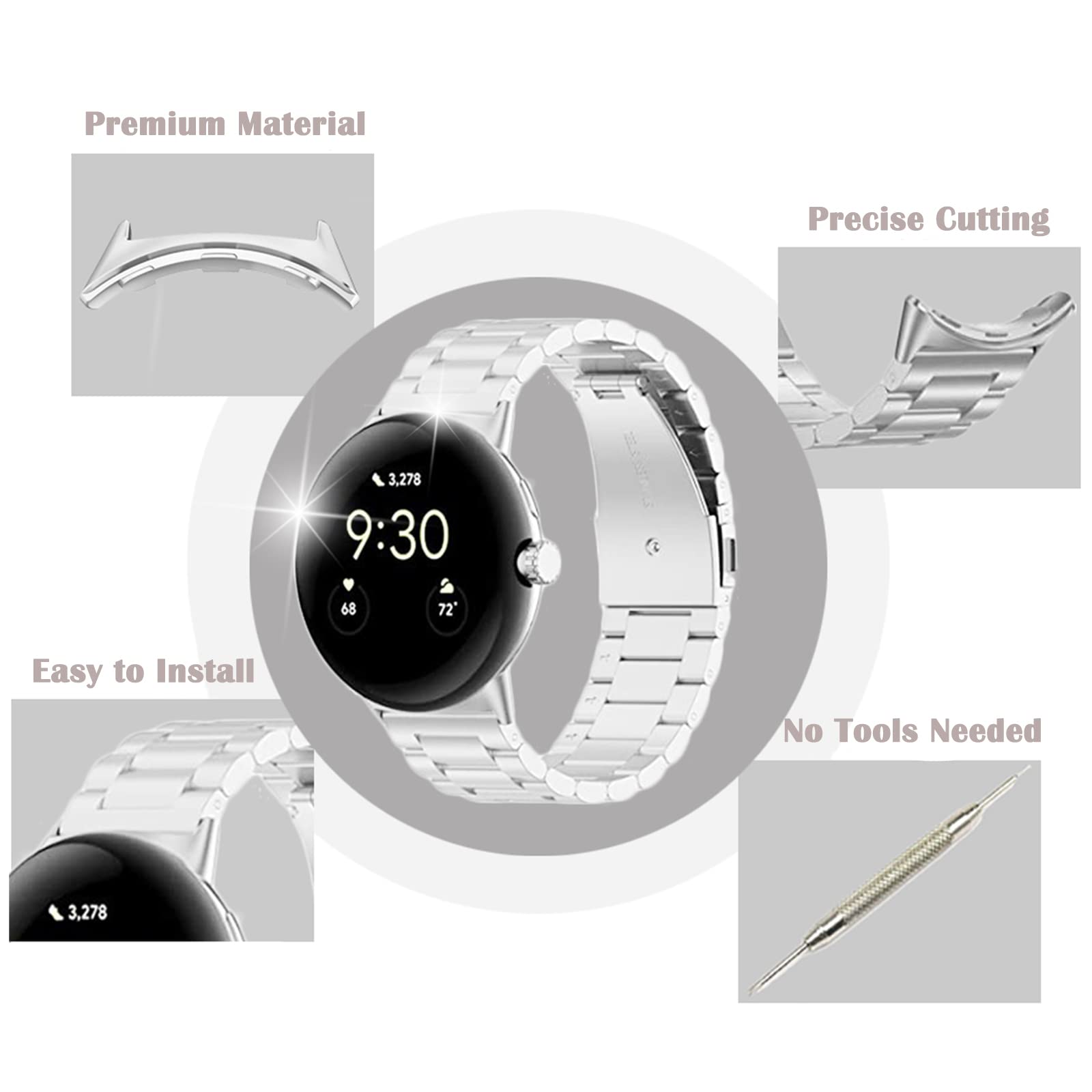 1/2 pair Metal Connector For G - Replacement Watch Bracelet recensione e prezzo