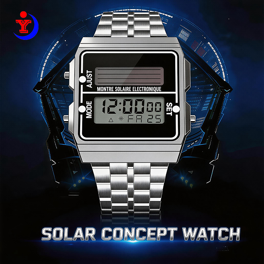 Retro Silver Metal Square Sola - Solar Powered Watch recensione e prezzo