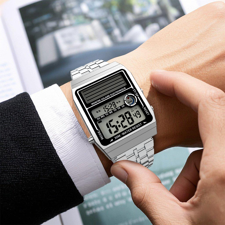 Solar Retro Fashionable Multi- - Solar Powered Watch recensione e prezzo