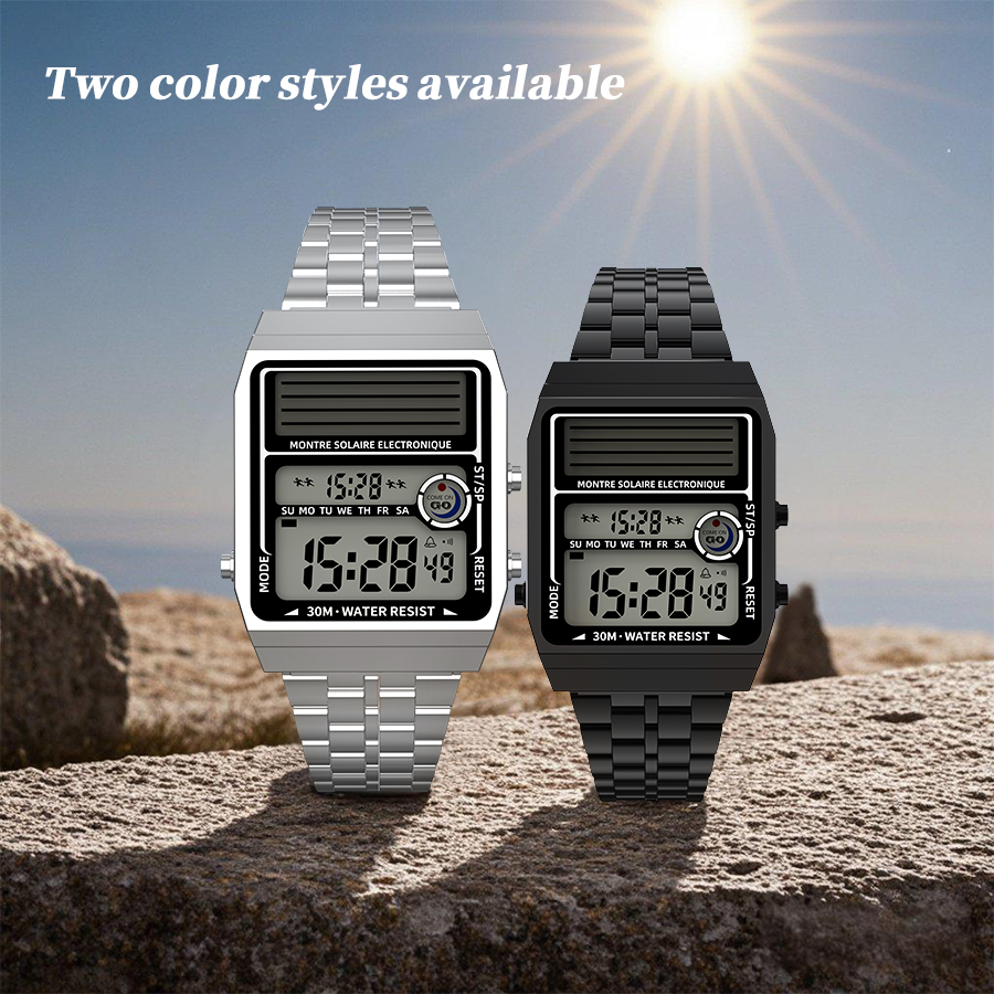 Solar Retro Fashionable Multi- - Solar Powered Watch recensione e prezzo