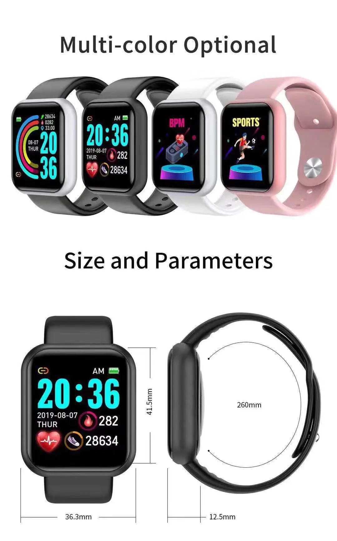 D20 Pro Smart Watch Men Y68 Sm - Watch Smart Y68 recensione e prezzo
