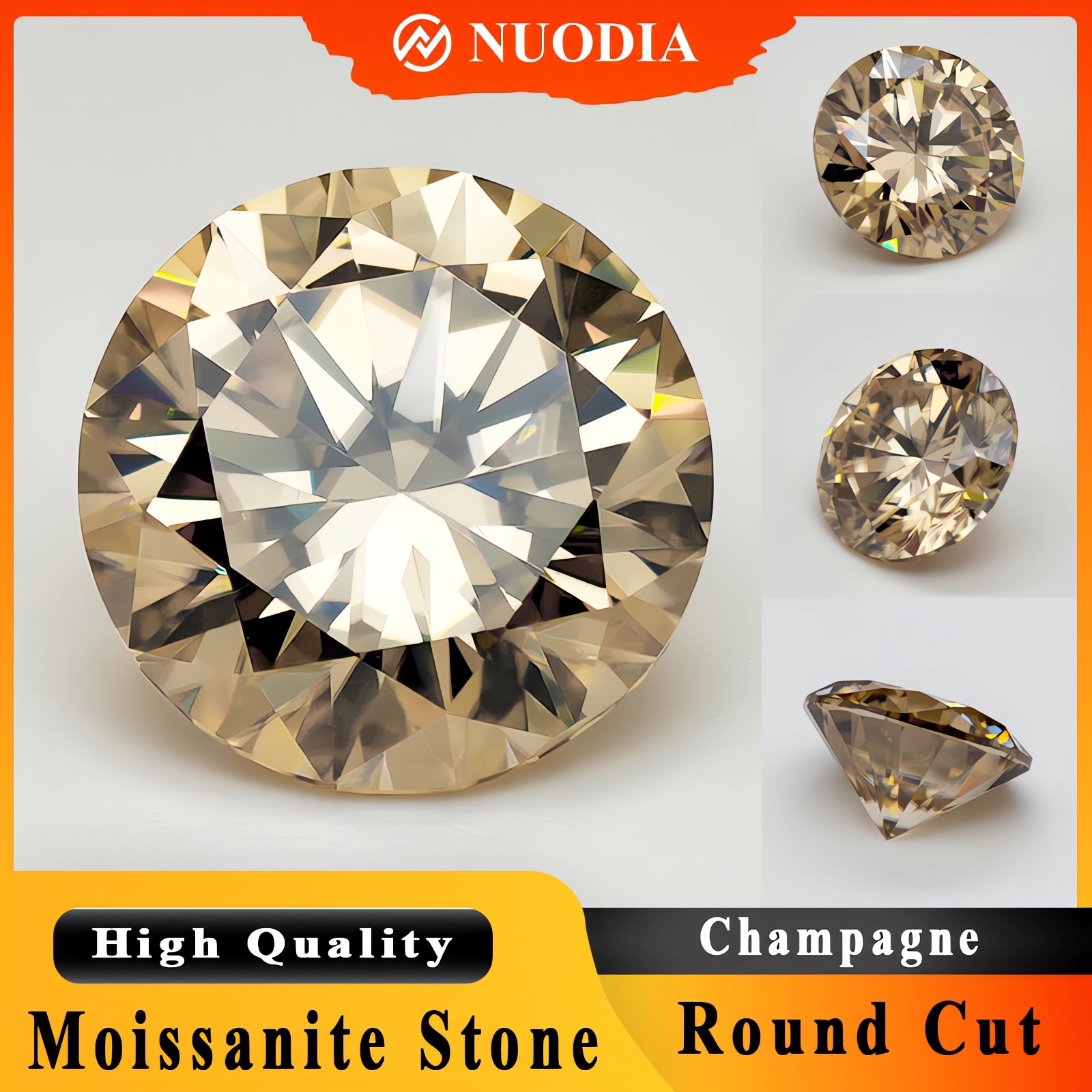 Champagne Round Cut Moissanite - Vs Smartwatch recensione e prezzo