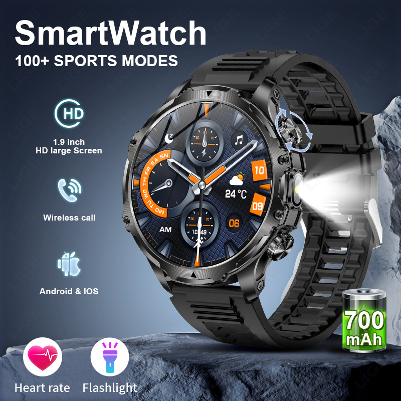 LIGE Smartwatch Military Men 1 - Smartwatch Timex Watches For Men recensione e prezzo