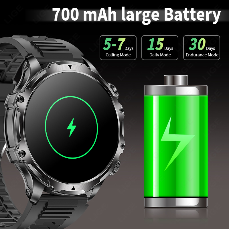 LIGE Smartwatch Military Men 1 - Smartwatch Timex Watches For Men recensione e prezzo