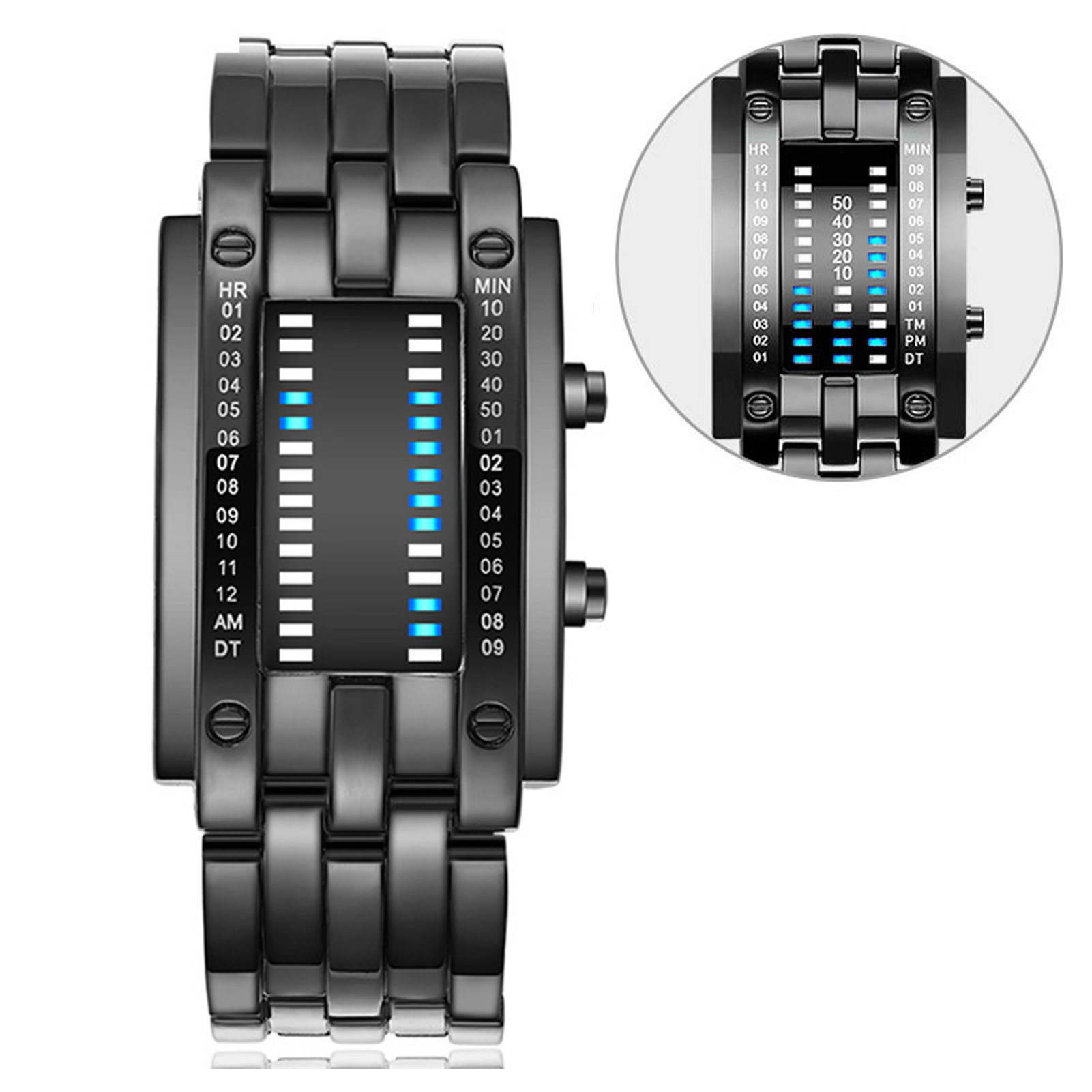 Premium Binary Matrix Blue LED - Smartwatch Premium Watches For Men recensione e prezzo