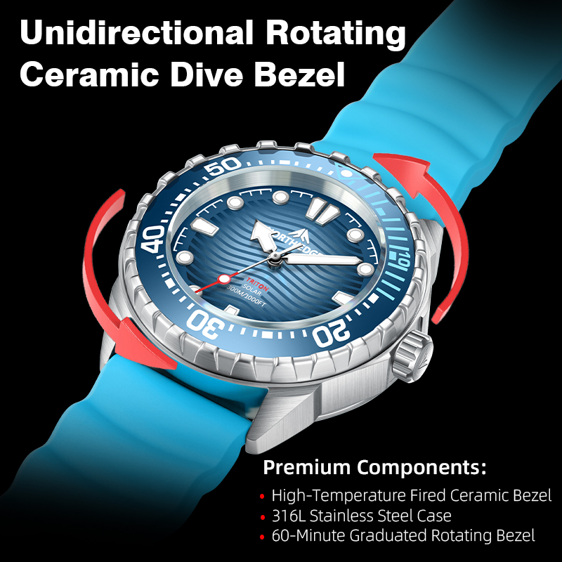 NORTH EDGE 2026 New TRITON Sol - Solar Powered Watch recensione e prezzo