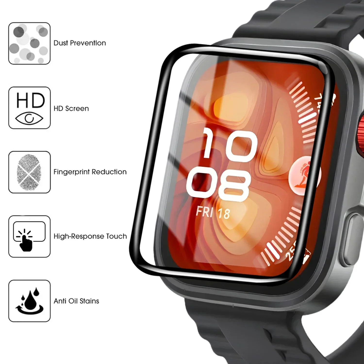 1-5Pcs 9D Curved Film For Huaw - Watches Not Smartwatch recensione e prezzo