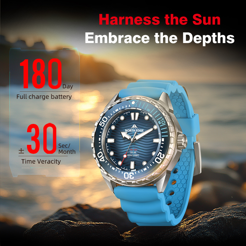 NORTH EDGE 2025 New TRITON Sol - Solar Powered Watch recensione e prezzo