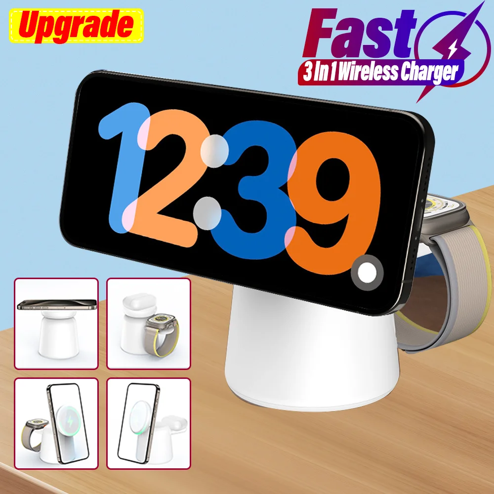 3 in 1 Magnetic Wireless Charg - Smartwatch Apple Watch recensione e prezzo