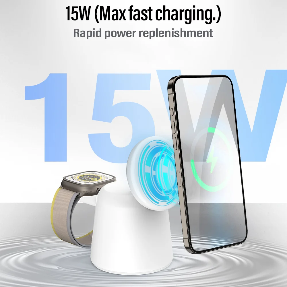 3 in 1 Magnetic Wireless Charg - Smartwatch Apple Watch recensione e prezzo