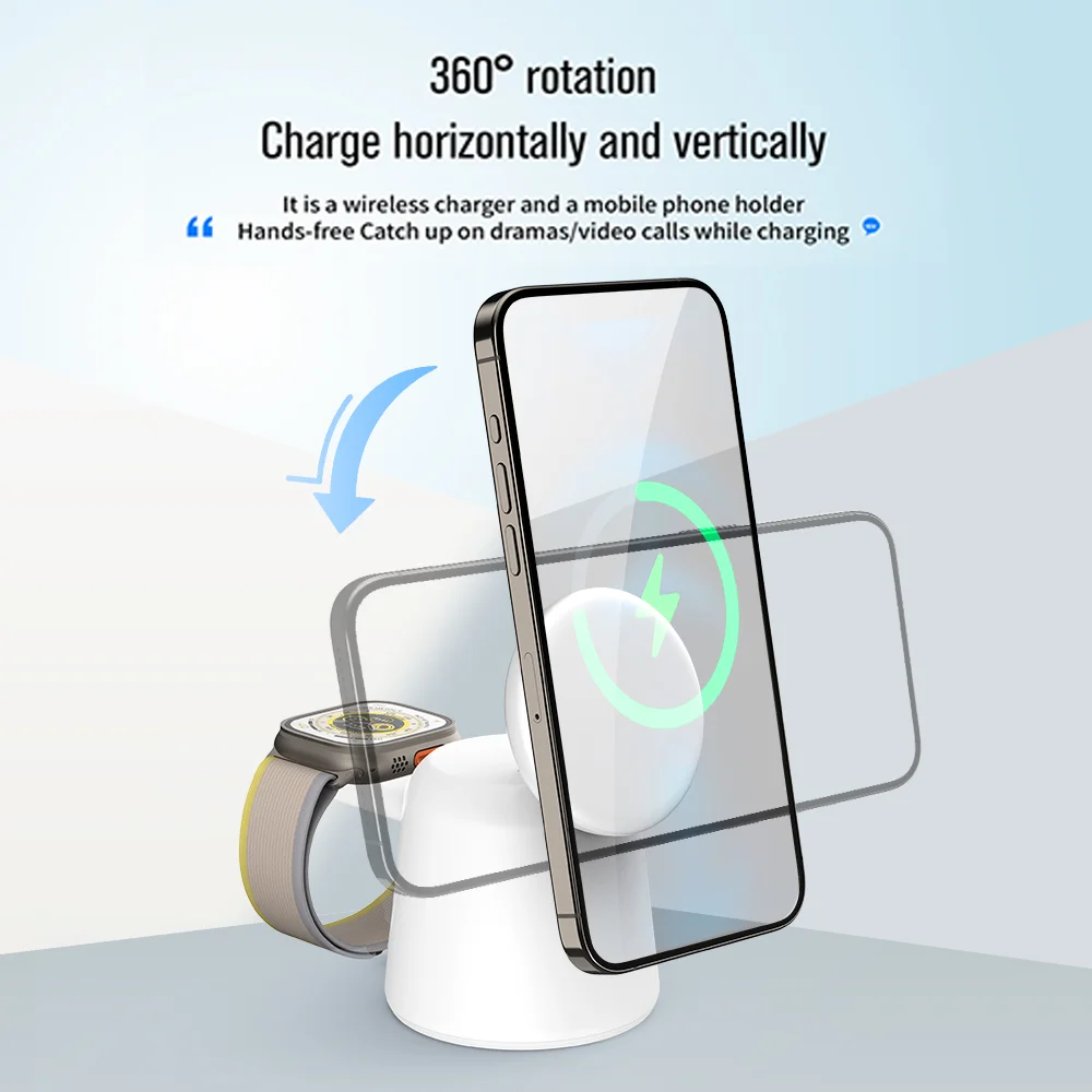 3 in 1 Magnetic Wireless Charg - Smartwatch Apple Watch recensione e prezzo