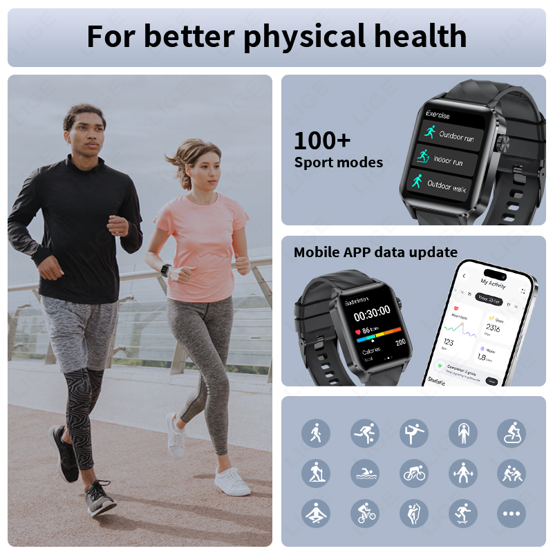 LIGE New Bluetooth Call Smart  - Smartwatch Iphone Watches For Women recensione e prezzo