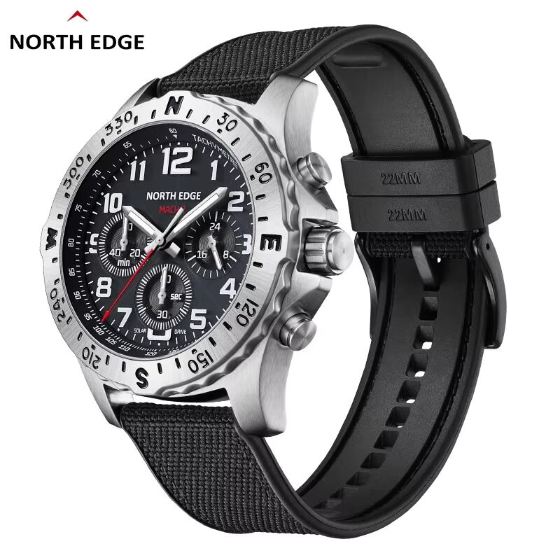 NORTH EDGE 2024 MACH 2 Men's W - Solar Powered Watch recensione e prezzo
