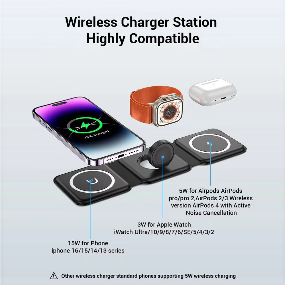 3-in-1 Magnetic Folding Wirele - Smartwatch Apple Watch recensione e prezzo