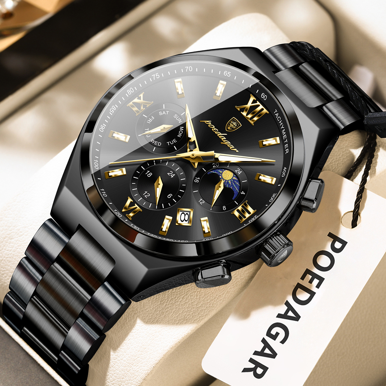 POEDAGAR Fashion Luxury Man Wr - Watches Not Smartwatch recensione e prezzo