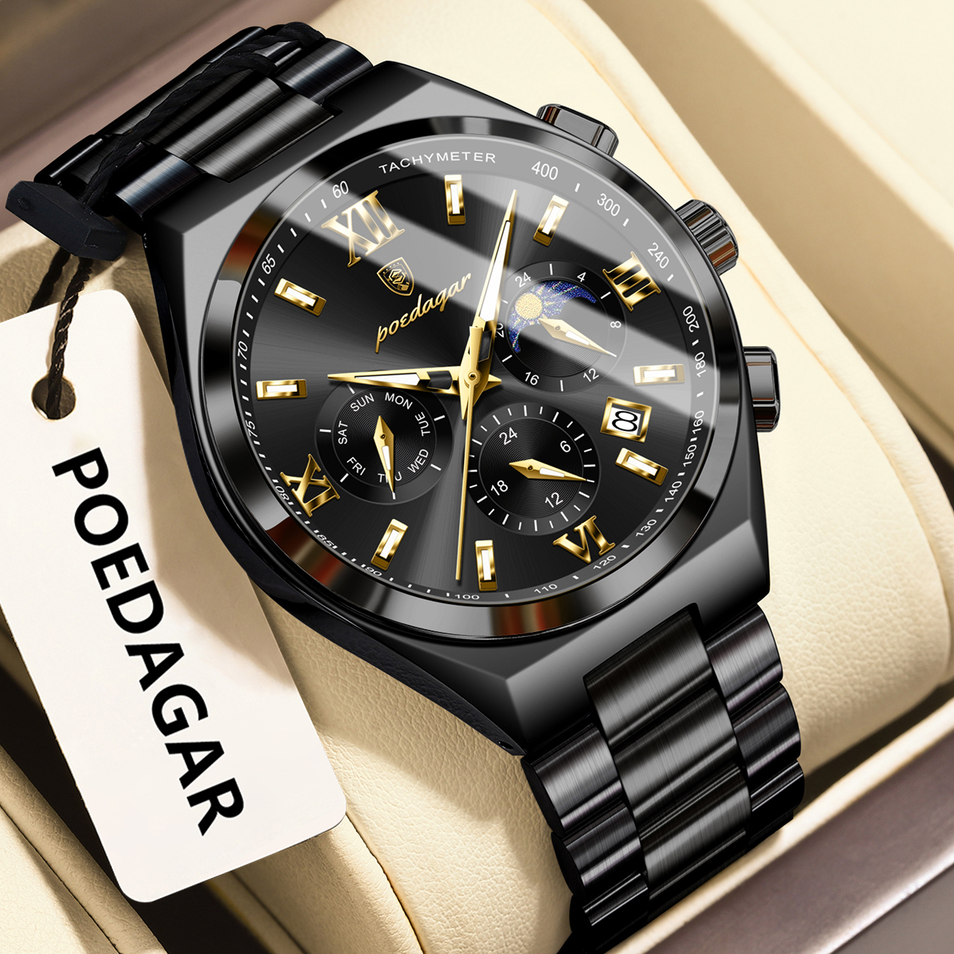 POEDAGAR Fashion Luxury Man Wr - Watches Not Smartwatch recensione e prezzo