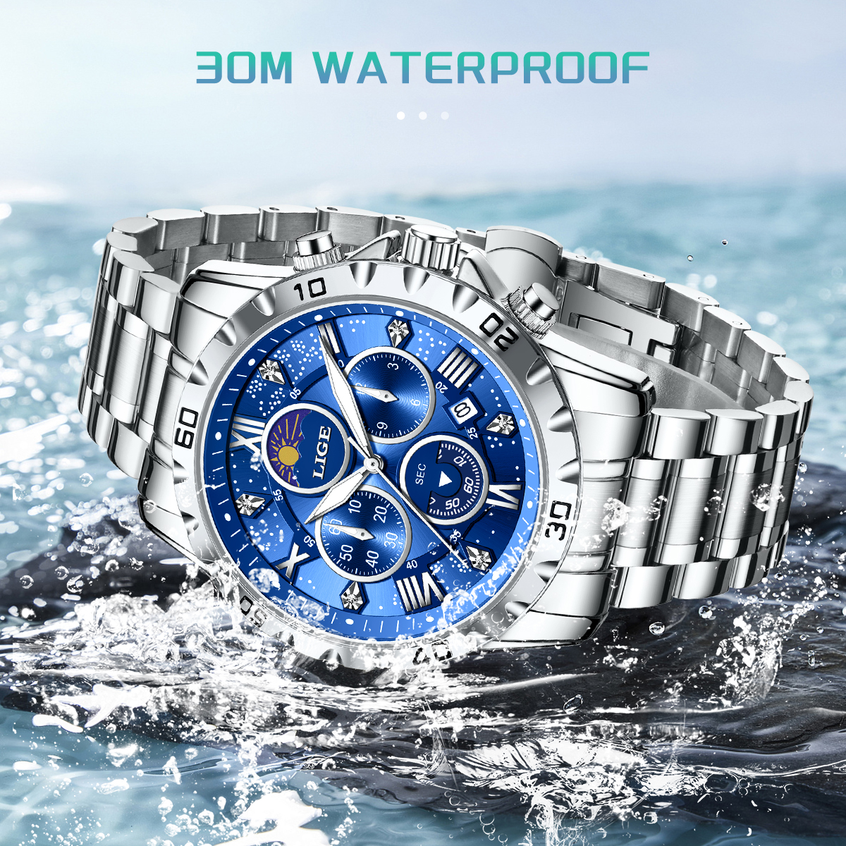 LIGE Luxury Watch for Man Quar - Smartwatch Sports Watches For Men recensione e prezzo