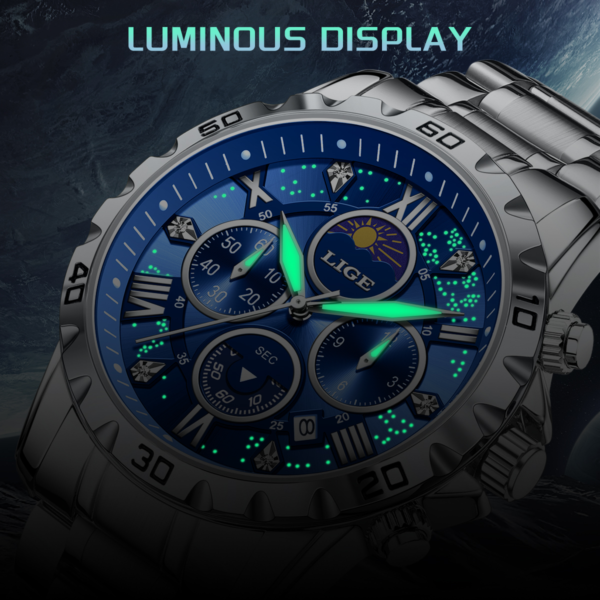 LIGE Luxury Watch for Man Quar - Smartwatch Sports Watches For Men recensione e prezzo