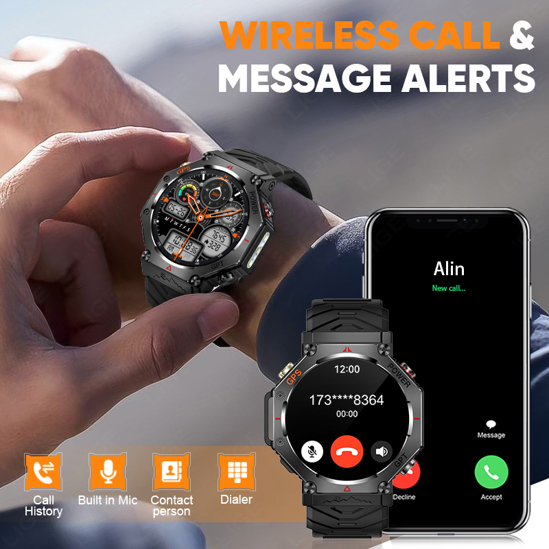 LIGE GPS Smart Watch Premium M - Smartwatch Premium Watches For Men recensione e prezzo