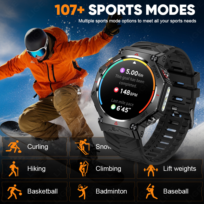 LIGE GPS Smart Watch Premium M - Smartwatch Premium Watches For Men recensione e prezzo