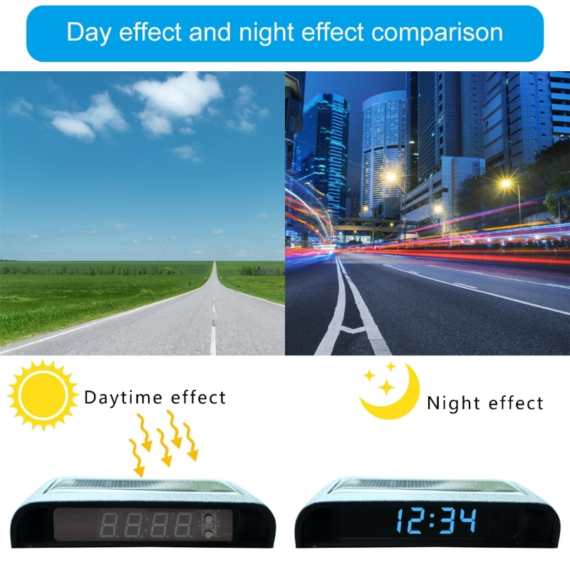 Automobile Solar Powered Clock - Solar Powered Watch recensione e prezzo