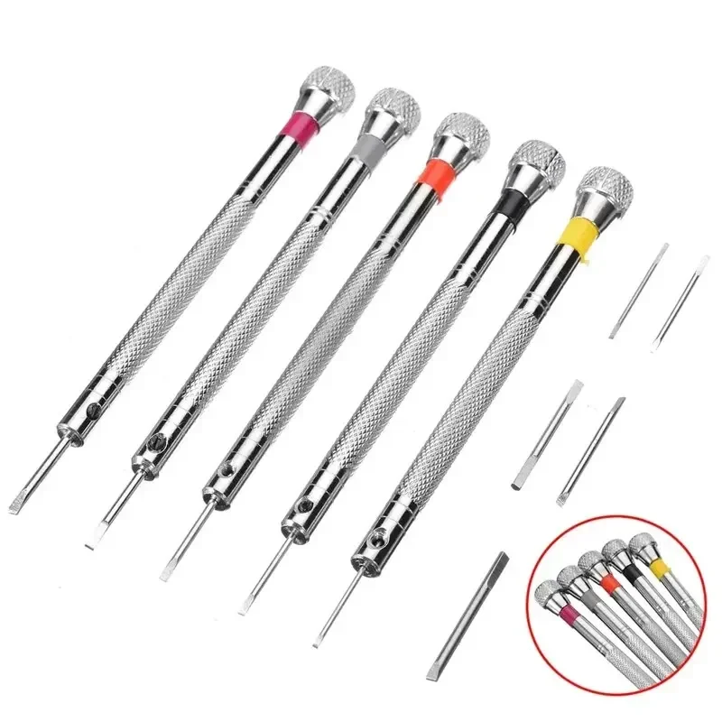 5pcs/set 0.8-1.6mm Steel Screw - Watchmaker Screwdriver recensione e prezzo