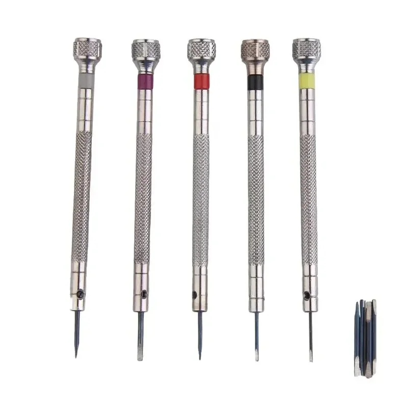 5pcs/set 0.8-1.6mm Steel Screw - Watchmaker Screwdriver recensione e prezzo