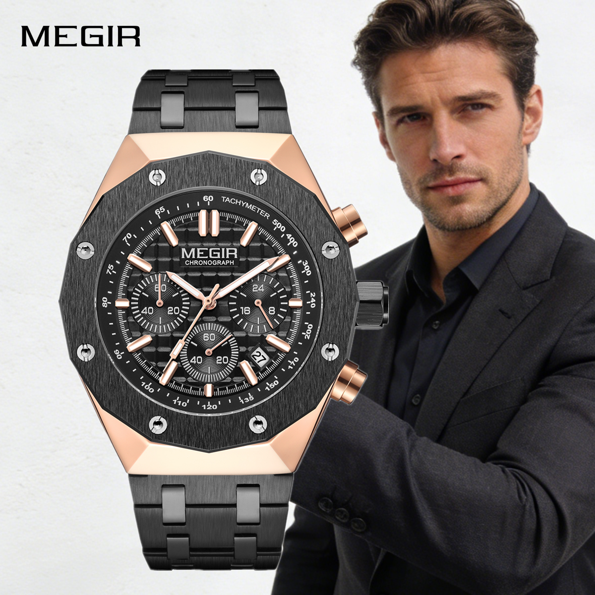 MEGIR Chronograph Luxury Men S - Smartwatch Sports Watches For Men recensione e prezzo
