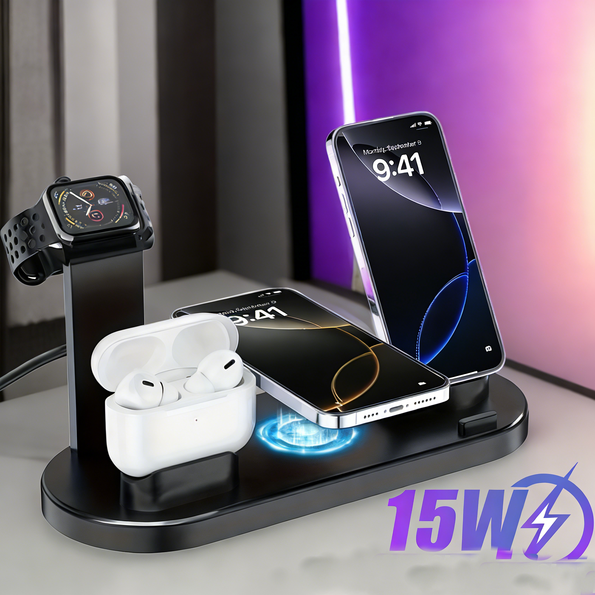 Wireless Charging Station for  - Smartwatch Apple Watch recensione e prezzo