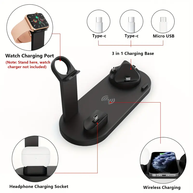 Wireless Charging Station for  - Smartwatch Apple Watch recensione e prezzo
